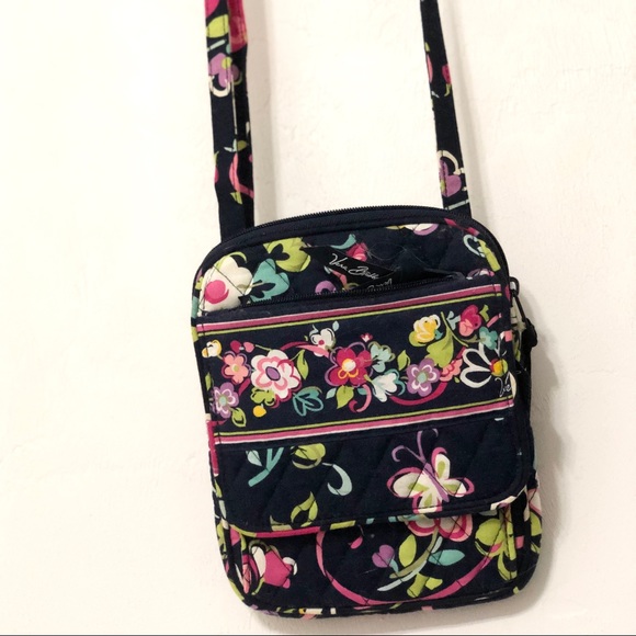 Vera Bradley Handbags - Vera Bradley small navy crossbody purse
